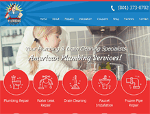 Tablet Screenshot of americanplumbingservices.org